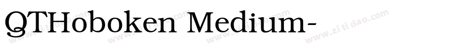 QTHoboken Medium字体转换